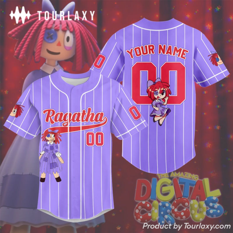 Ragatha V3 - The Amazing Digital Circus Baseball Jersey