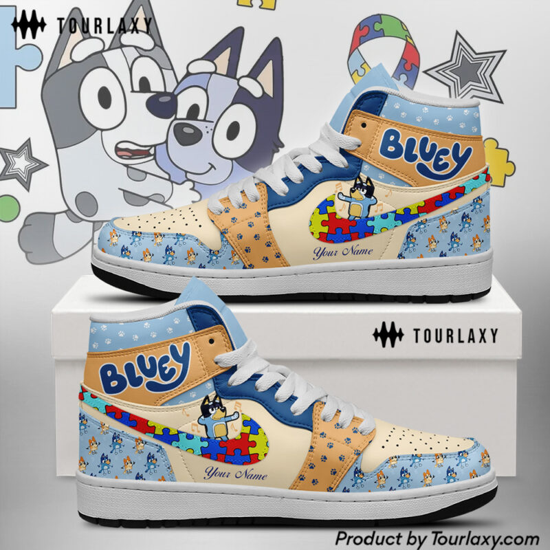 Bluey x Autism Awareness J1 Shoes