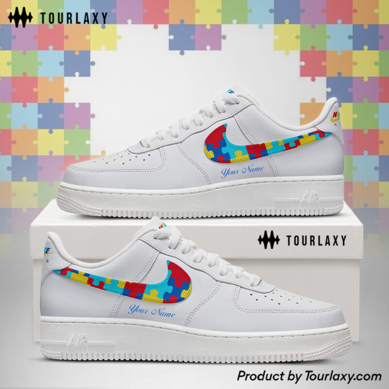 Personalized Name Autism Awreness AF1 Shoes V3