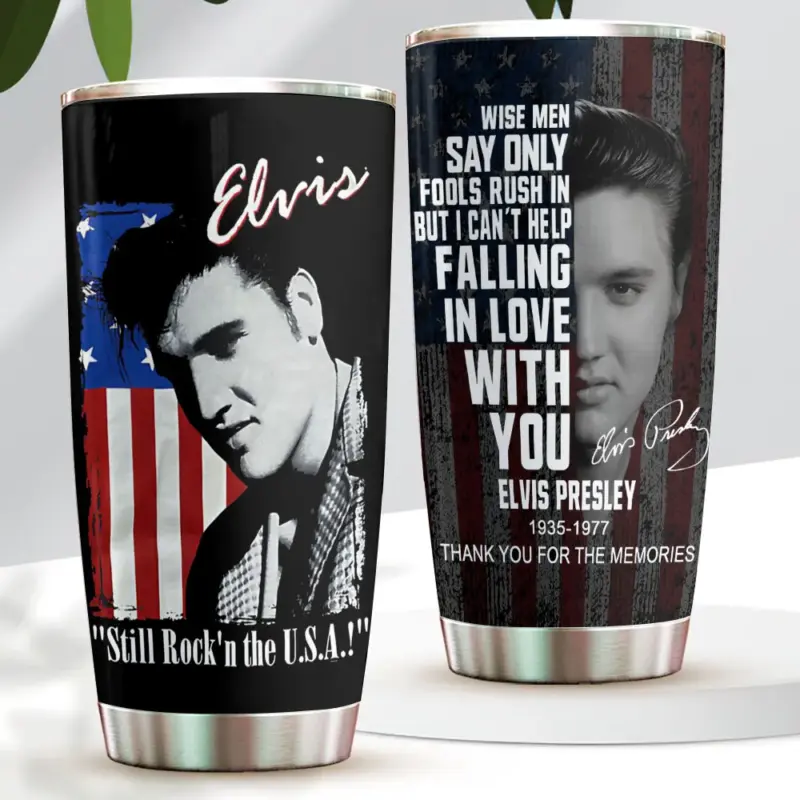 Elvis Presley V3 Tumbler 20 Oz, 30 Oz