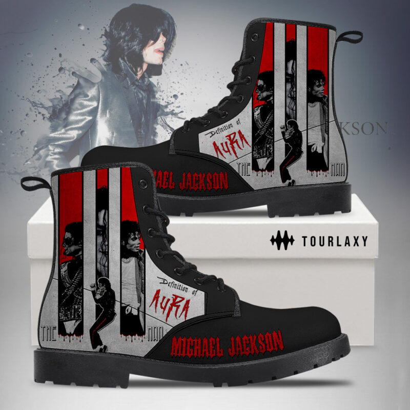 Thriller - Michael Jackson Leather Boot Shoes V3