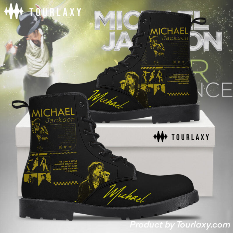 Movie 2026 - Michael Jackson Leather Boot Shoes