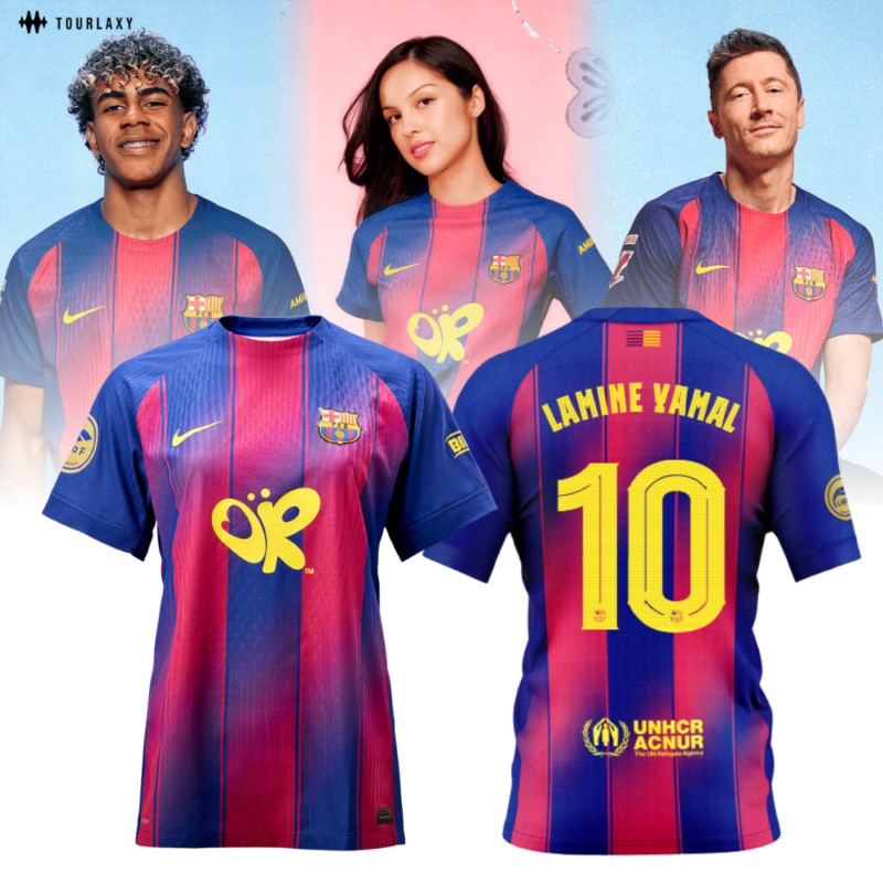 Olivia Rodrigo x Barcelona FC x Yamal Football Jersey