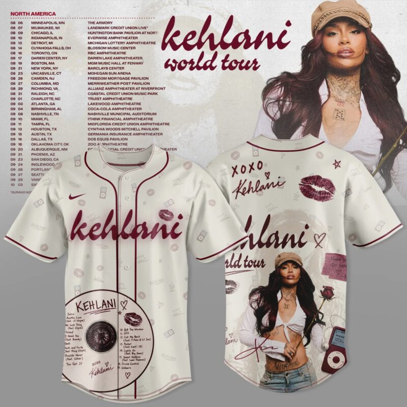 _   Kehlani World Tour 2026 Jersey Limited Edition White V2