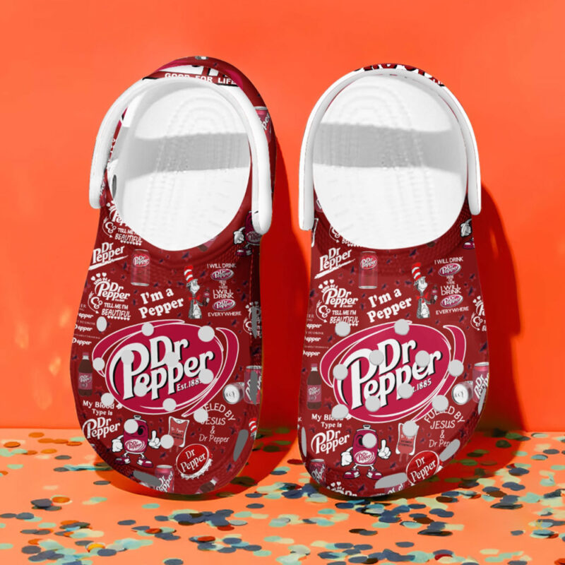Dr.Pepper Personalized Clog Shoes Limited for Kid and Adults