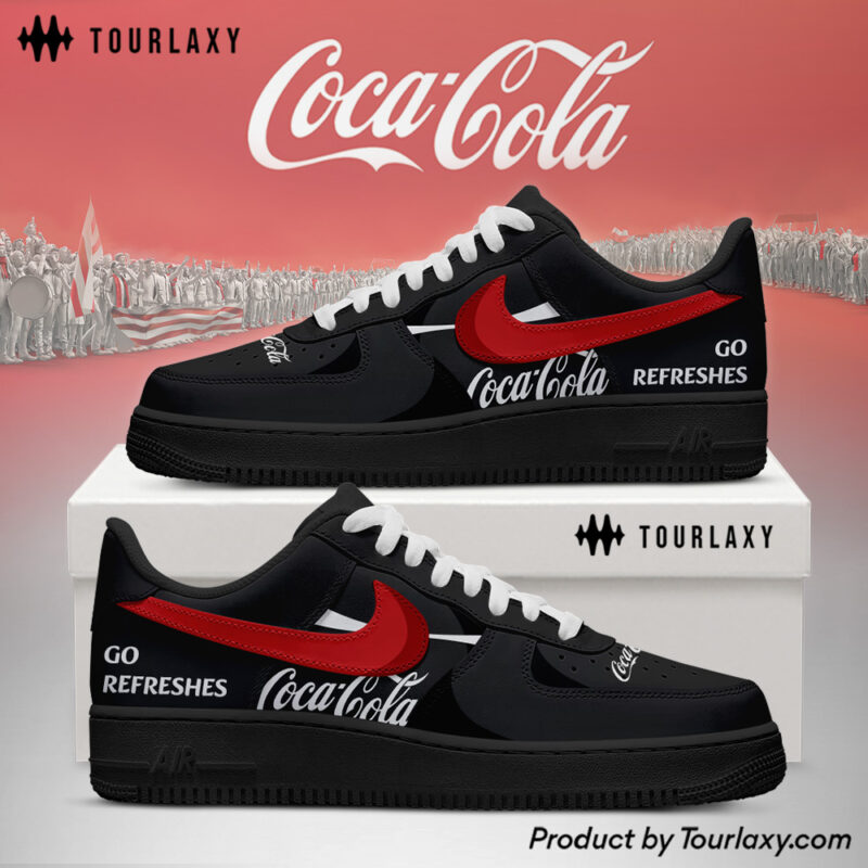 Limited Coca Coke AF1 Shoes Red Ver Black