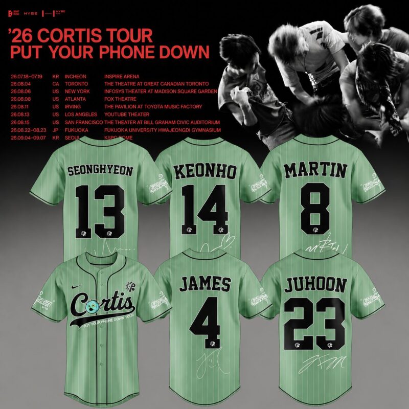 Green - CORTIS World Tour 2026 Baseball Jersey V2