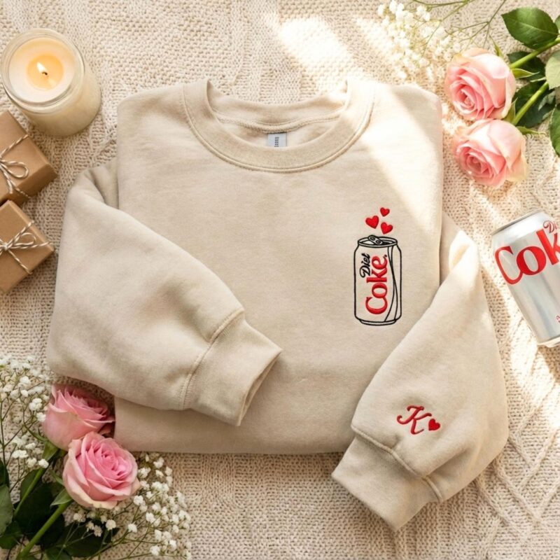 Custom Embroidered - Diet Coke Embroidered Shirt V2