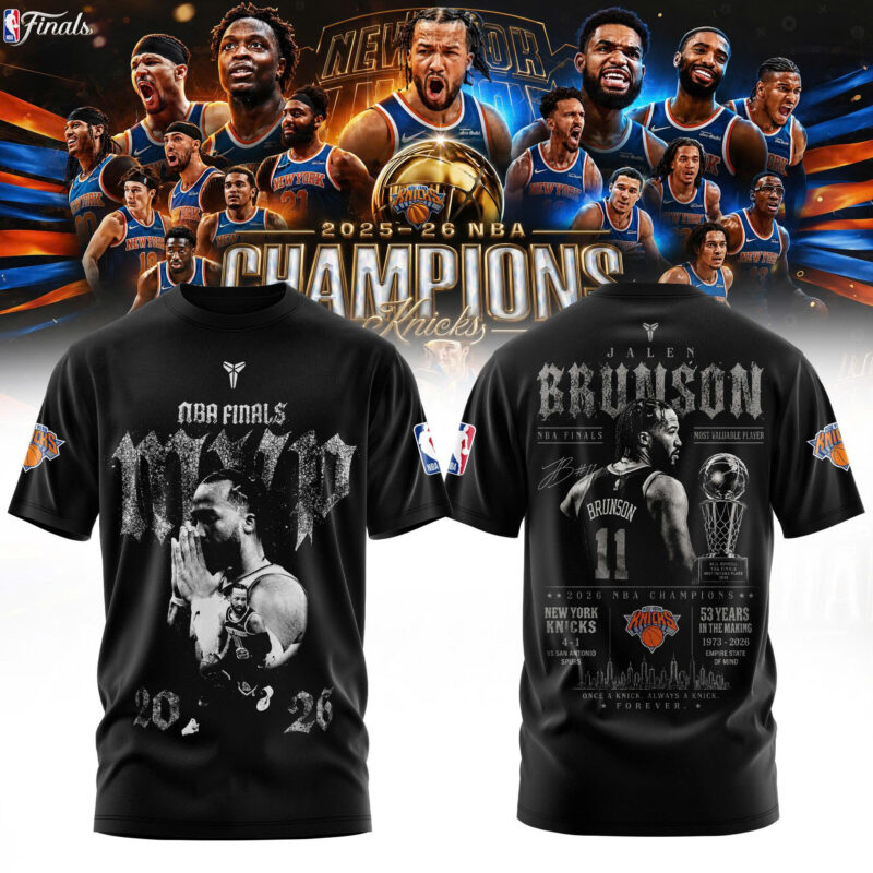 _     Jalen Brunson New York Knicks 2026 NBA Finals MVP T-Shirt