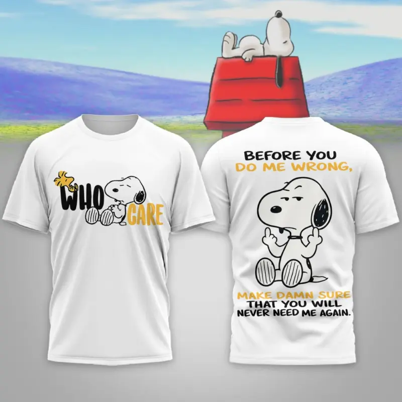 Limited Who Care SNP 3D T Shirt Peanut