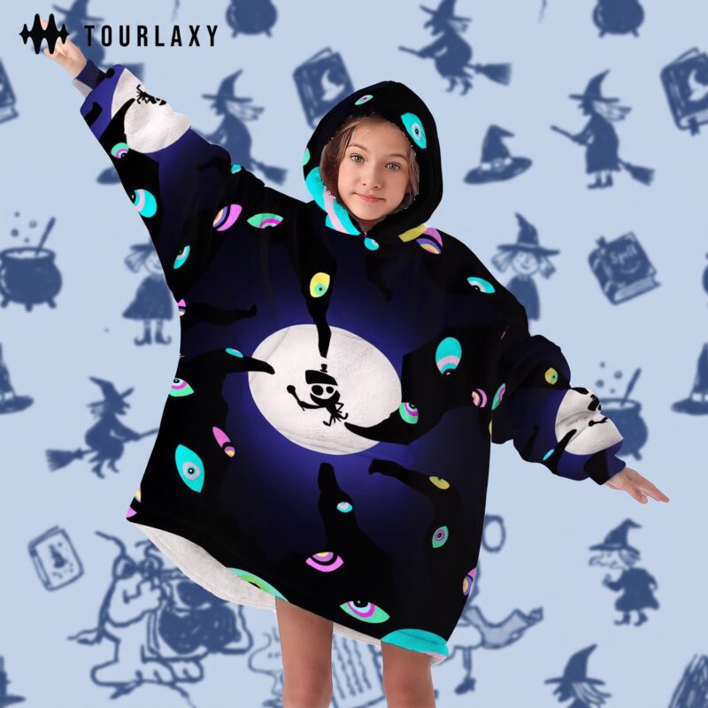 Jax Monster Halloween - The Amazing Digital Circus Fleece Blanket Hoodie