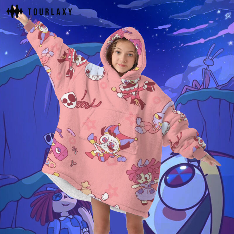 Limited The Amazing Digital Circus Fleece Blanket Hoodie