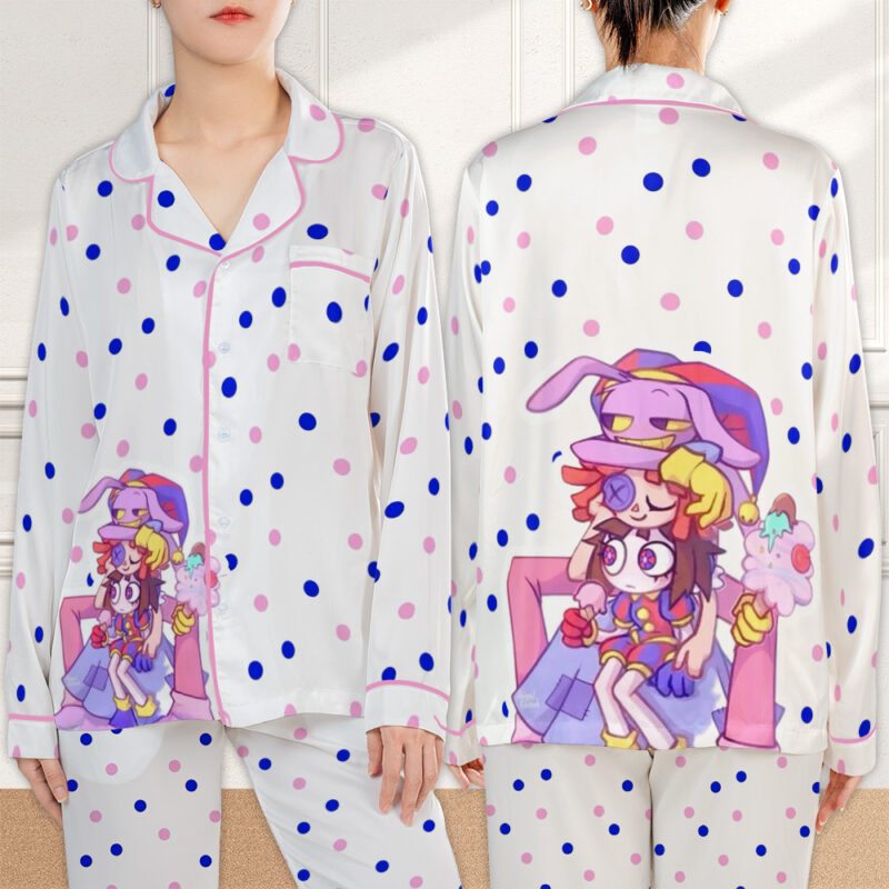 The Amazing Digital Circus Satin Pajamas Set V1