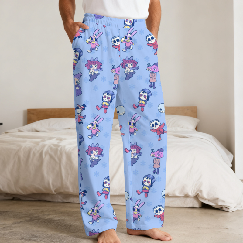 Blue Chibi - The Amazing Digital Circus Pajamas Pants