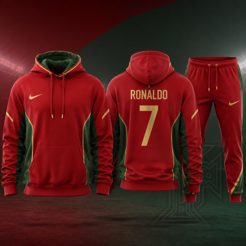 CR7 Portugal 2026 FIFA World Cup Home Hoodie Jogger Set V5