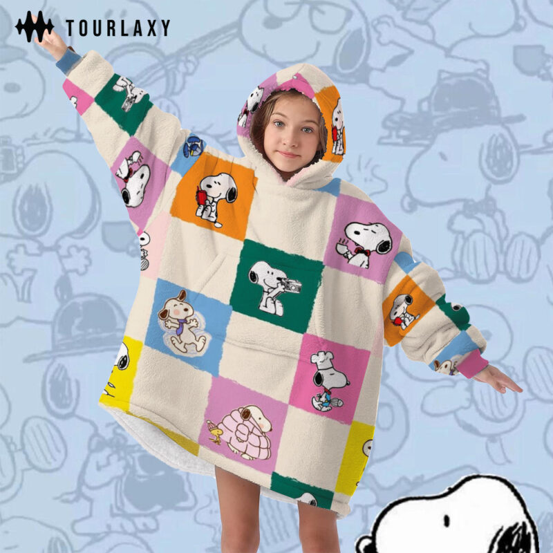 Special Peanuts Snoopy Fleece Blanket Hoodie V2