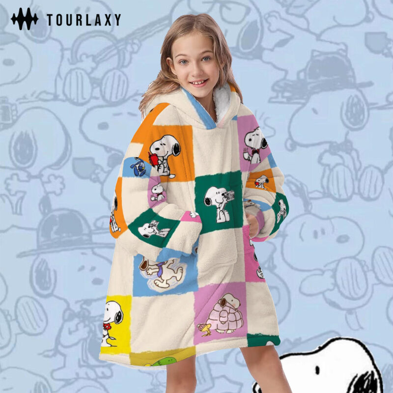 Special Peanuts Snoopy Fleece Blanket Hoodie V2