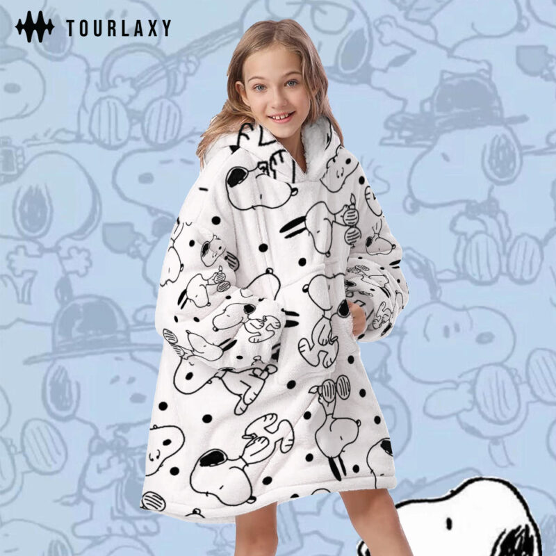 Special Peanuts Snoopy Fleece Blanket Hoodie V3
