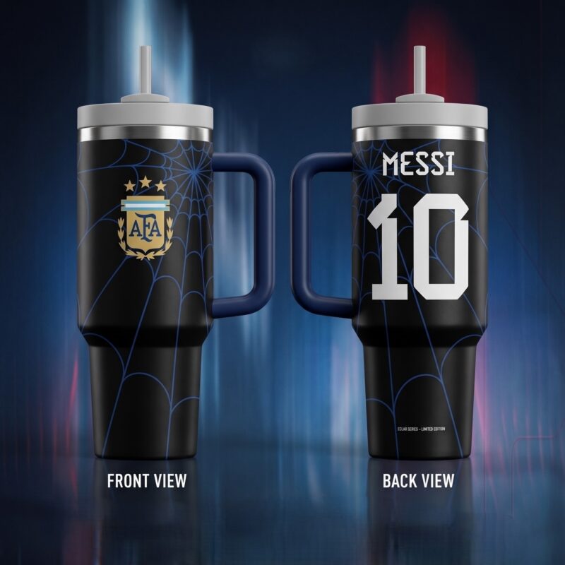 Spider man x Messi FIFA 2026 Tumbler 40 Oz Cup