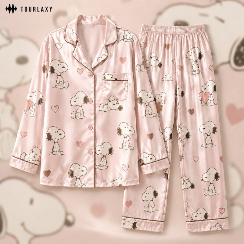 Limited Snoopy Satin Pajamas Set V2