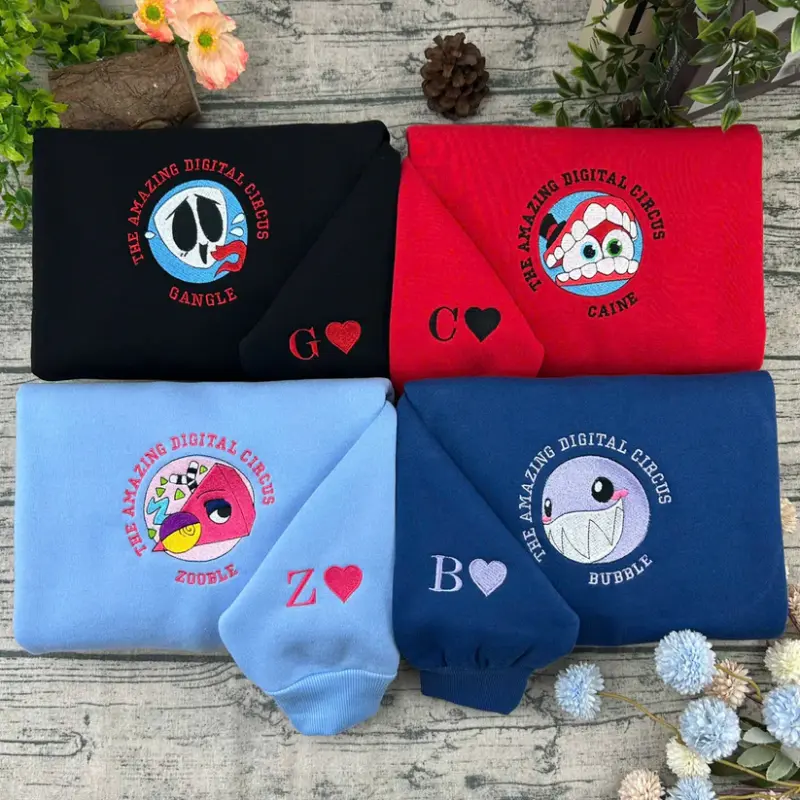 Custom Embroidered - The Amazing Digital Circus Shirt V4