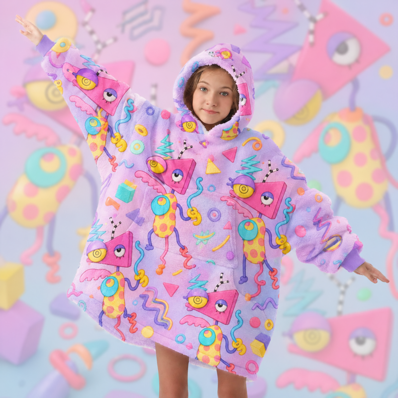 Zooble The Amazing Digital Circus Fleece Blanket Hoodie