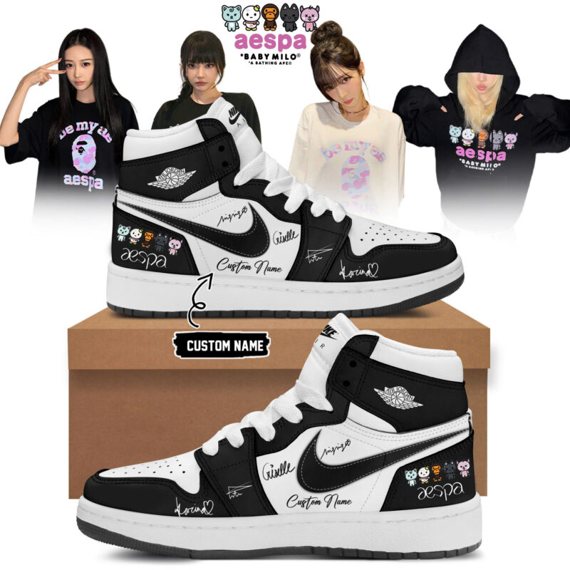 aespa x BAPE signed J1 Shoes 22
