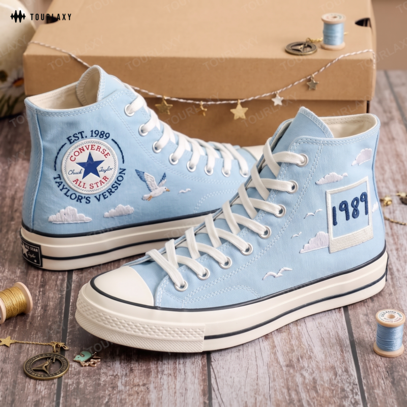 1989s Version Swift Hand Embroidred High Chuck Shoes
