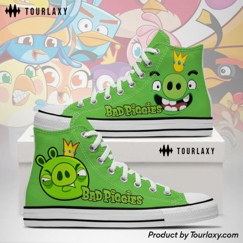 Bad Piggies - Angry Birds 3 2026 High Chuck Shoes V1
