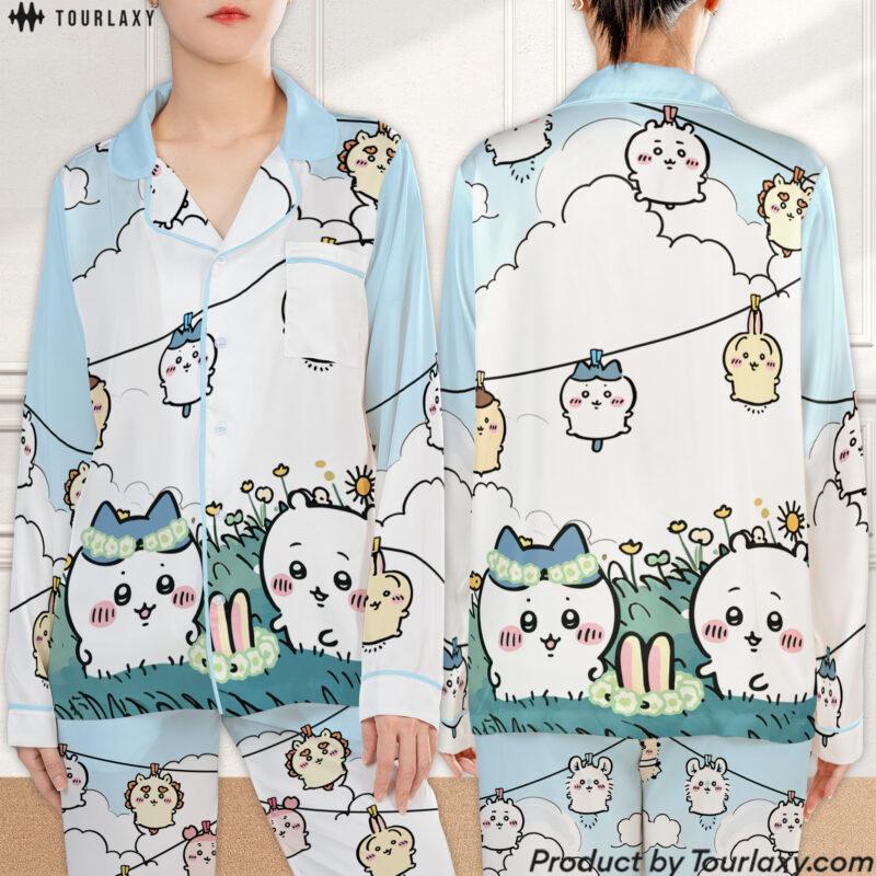 Chiikawa Pajamas Satin Set V4