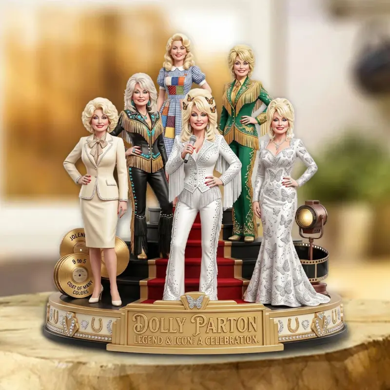 R.I.P Dolly Parton – Thank You For The Memories Shape Acrylic Plaque 13x13x2cm