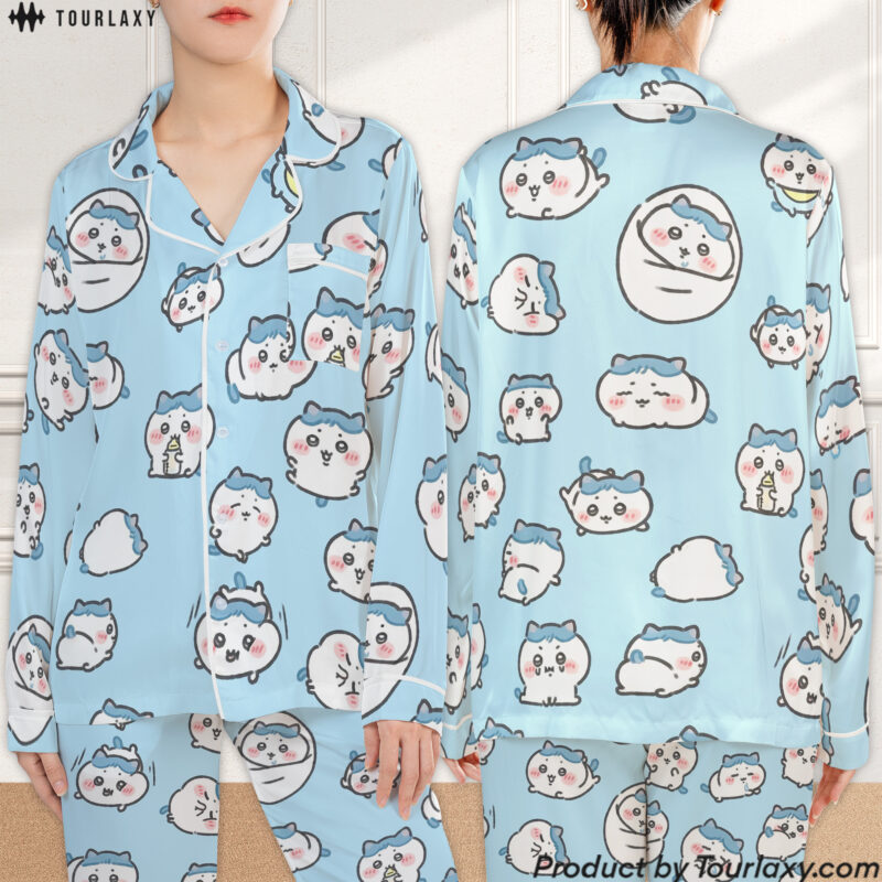 Hachiware Pajamas Satin Set V2