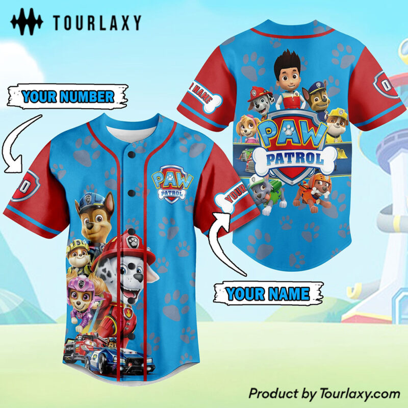 Personalised Paw Patrol V1 Baseball Jersey