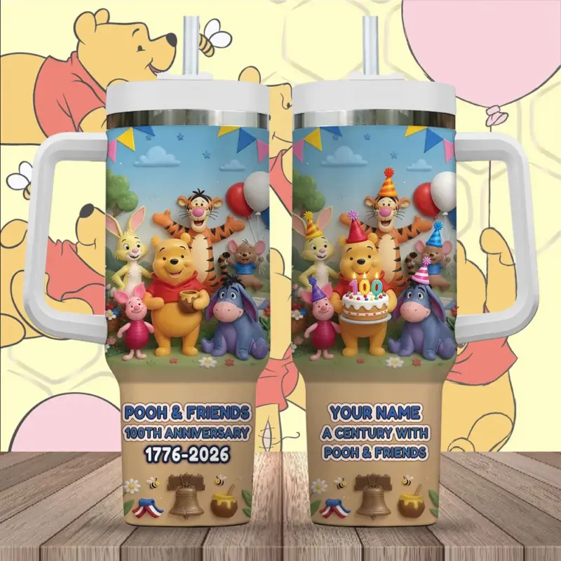 Personalized Winnie-the-Pooh 100th Anniversary  40oz Tumbler - TMTHU7399
