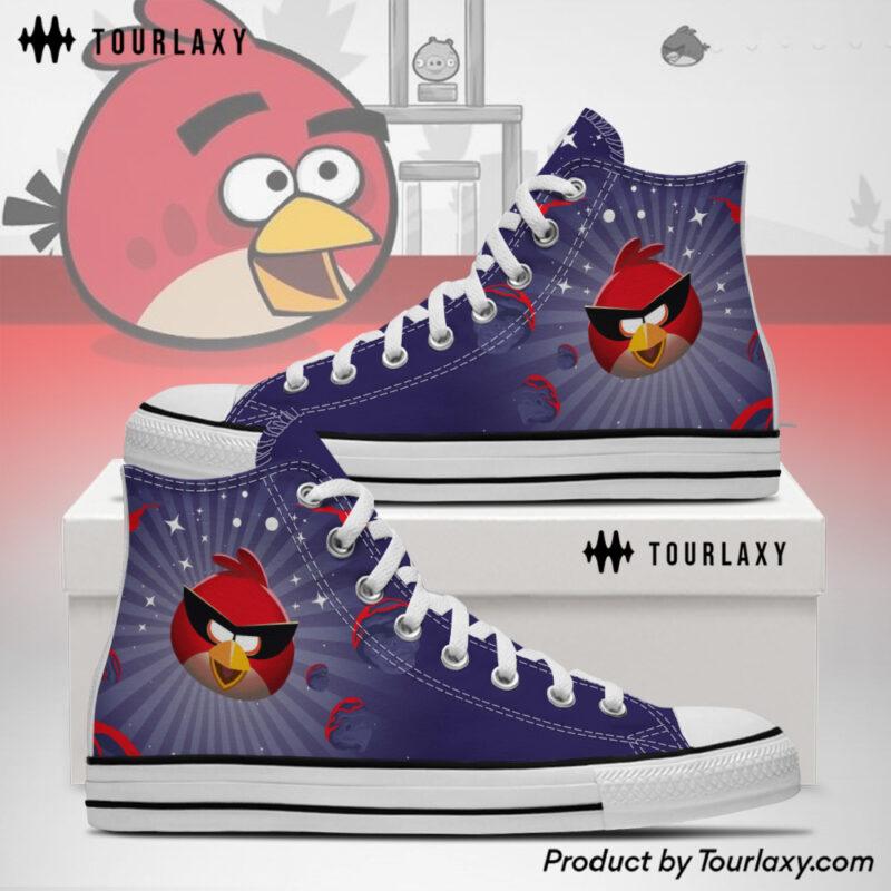Red - Angry Birds 3 2026 High Chuck Shoes V2