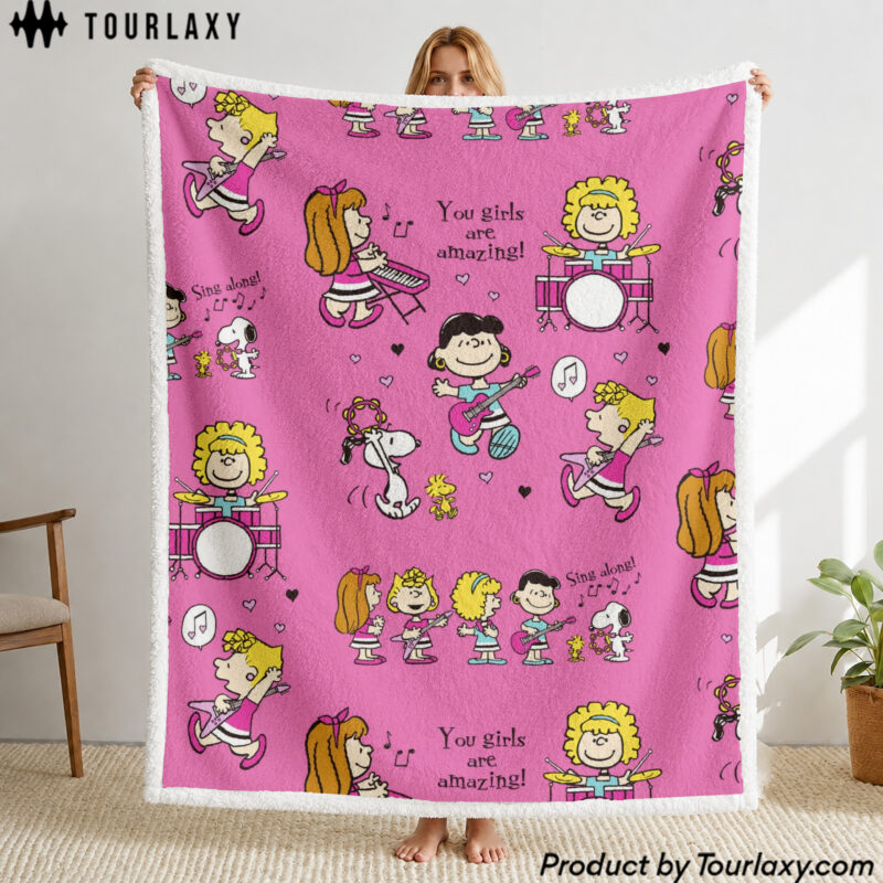 Snoopy Sherpa Blanket New 1