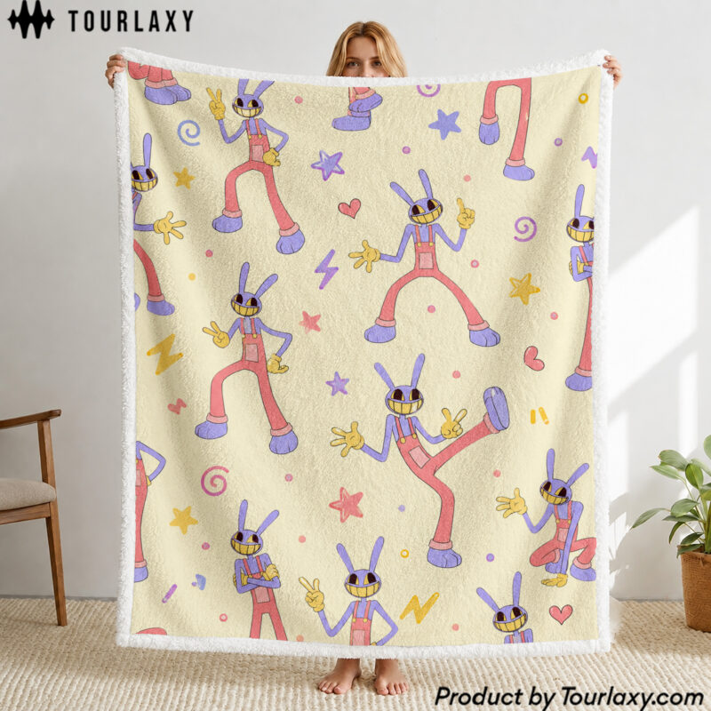 Jax - The Amazing Digital Circus Sherpa Blanket