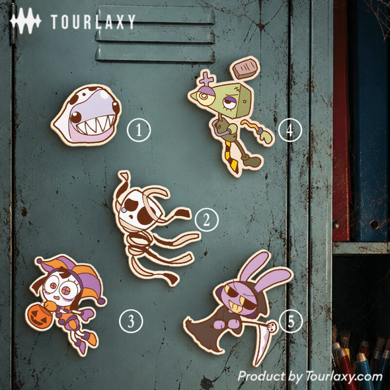 Wooden Magnets Halloween The Amazing Digital Circus V3