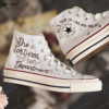 TTPD Albums Hand Embroidred High Chuck Shoes