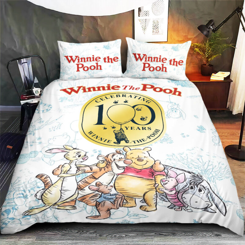 Winnie-the-Pooh 100th Anniversary 2026 3-Piece Duvet Bedding Set - TMTHU6150