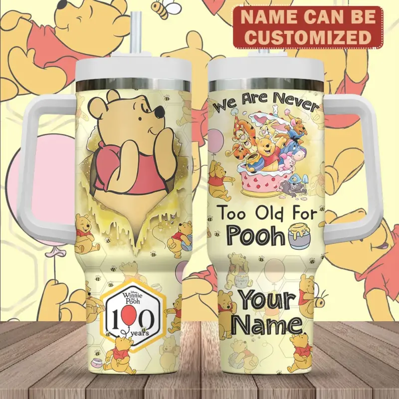 Personalized Winnie-the-Pooh 100th Anniversary 40oz Tumbler - TMTHU2981