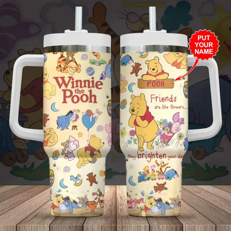 Personalized Winnie-the-Pooh 100th Anniversary 40oz Tumbler - HOATT16082