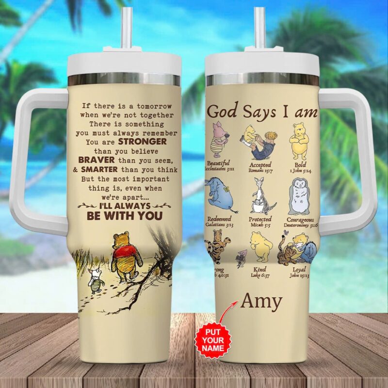 Personalized Winnie-the-Pooh 100th Anniversary 40oz Tumbler - VANDH5119