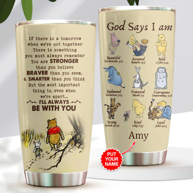 Personalized Winnie-the-Pooh 100th Anniversary Tumbler Cup 20 Oz