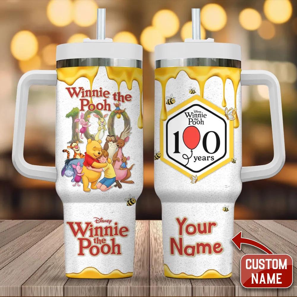 Personalized Winnie-the-Pooh 100th Anniversary 40oz Tumbler - TMTHU2922