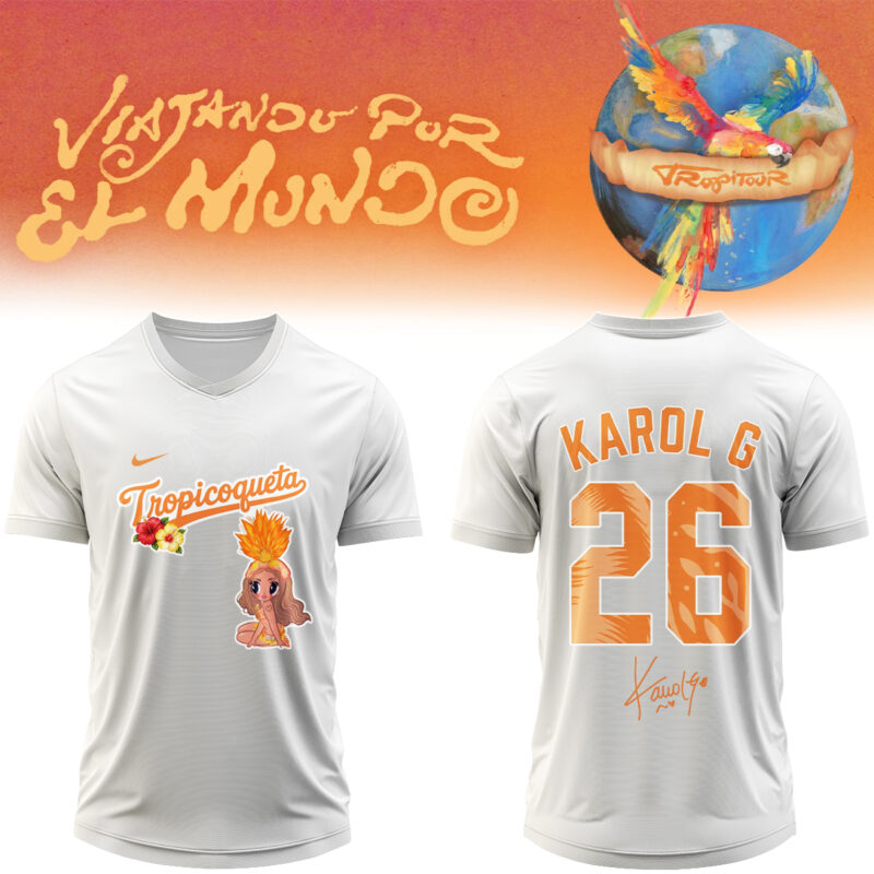 Karol G – "Nos Vamos de Tour". Limited Football Jersey 3