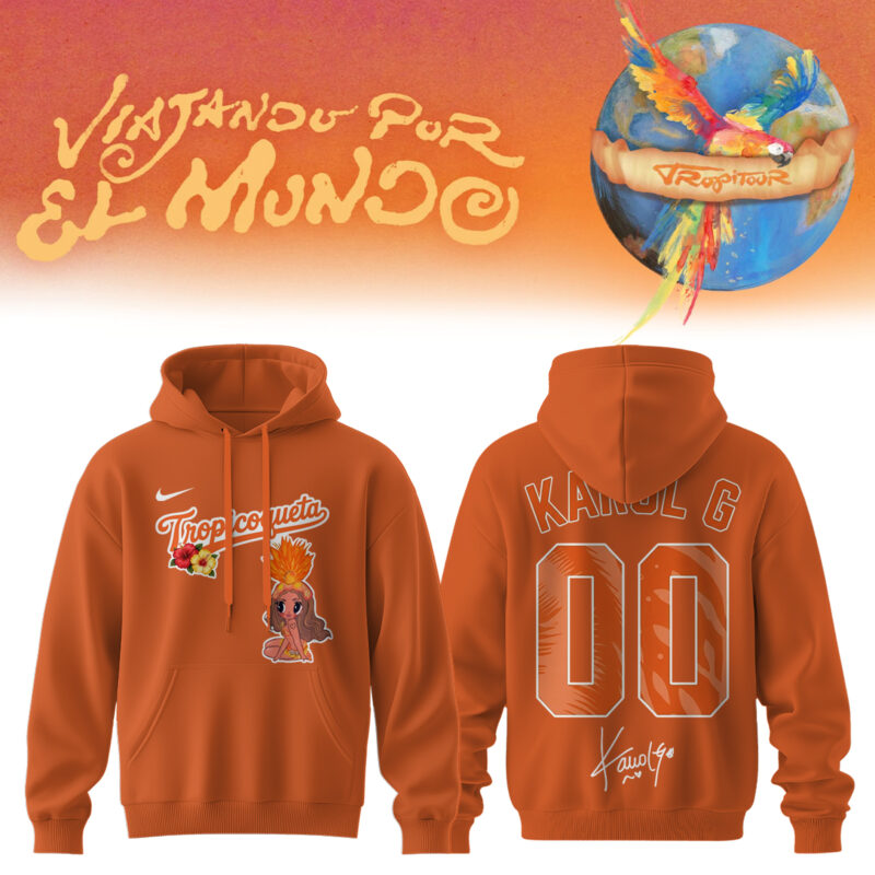 .Karol G – "Nos Vamos de Tour". Limited Edition Signature Hoodie - Custom Number