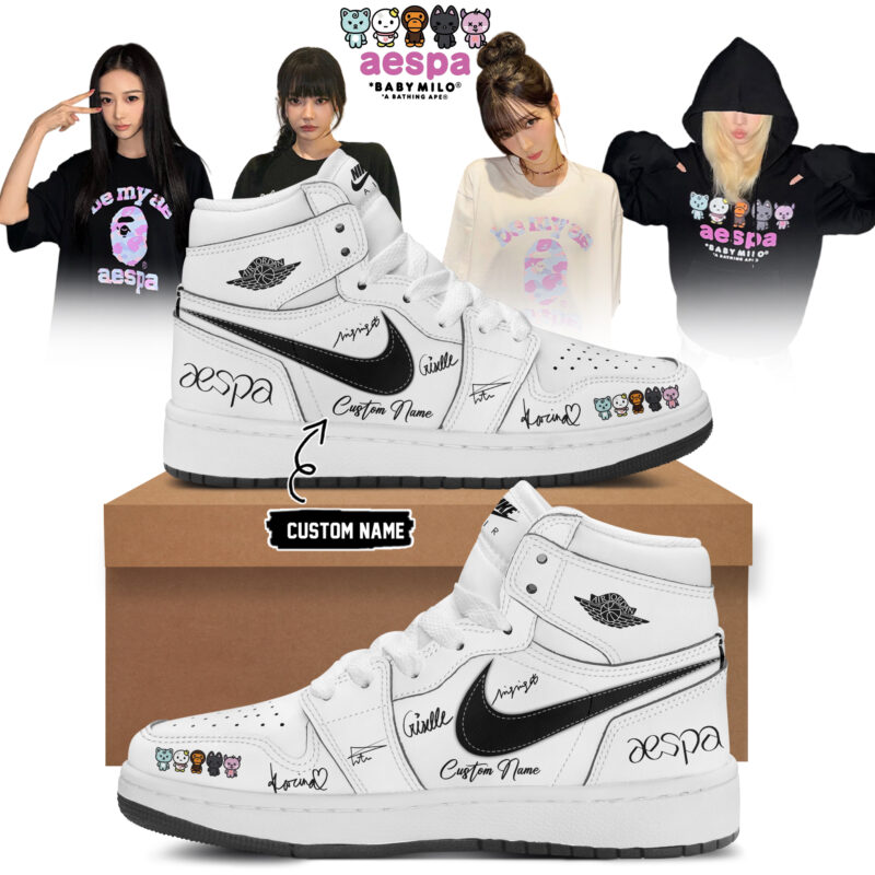 aespa x BAPE signed j1 Shoes 11