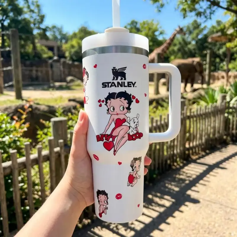 Betty Boop Customize Your Name Tumbler 40 Oz v1