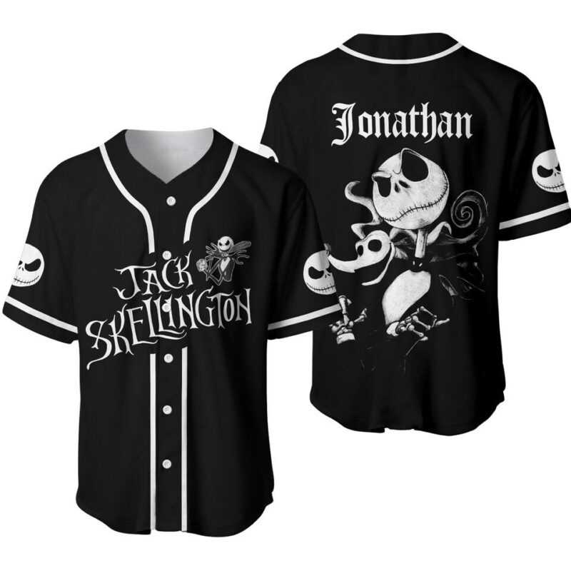Jack Skellington Baseball Jersey Custom Your Name v3